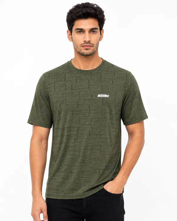 Vertex_Olive_Textured_Crew_Neck_T-Shirt