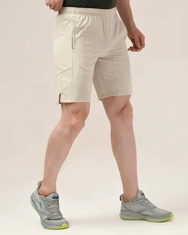 Light_Beige_Activewear_Polyester_Dot_Ns_Short's_For_Men