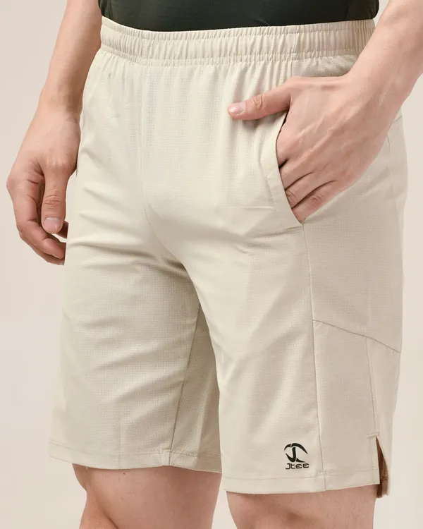 Light_Beige_Activewear_Polyester_Dot_Ns_Short's_For_Men