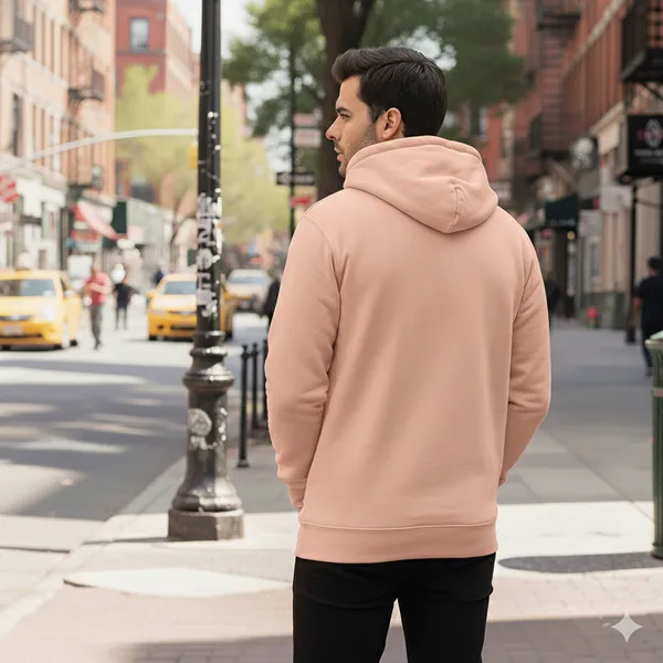 Leebonee_Mens_Solid_Peach_Cotton_Fleece_Hooded_Sweatshirt