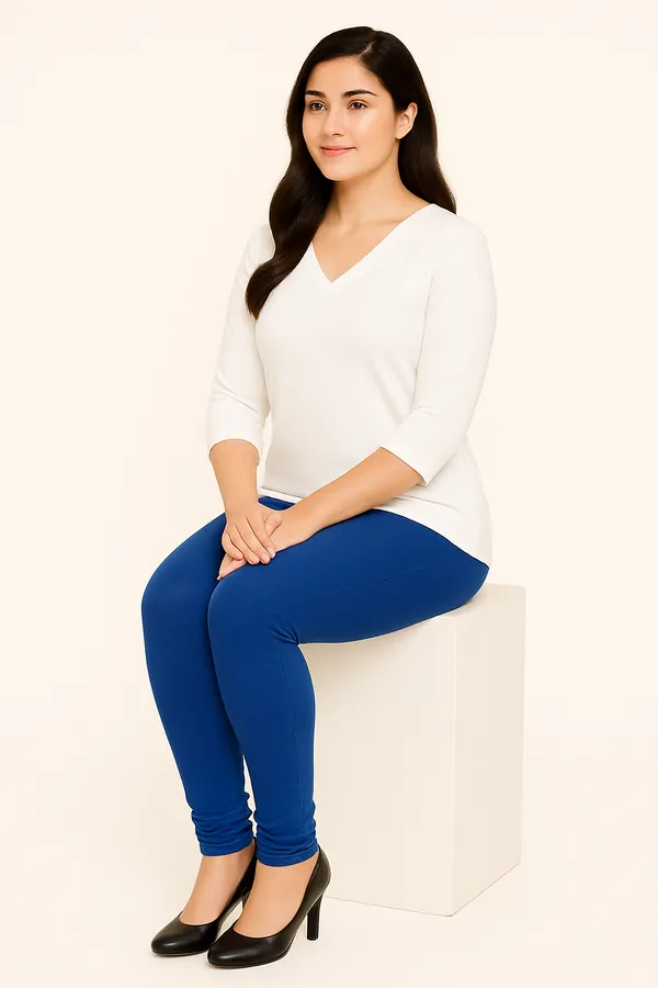 Light_Ink_Blue_Solid_Cotton_Lycra_Churidar_Leggings_For_Women_&_Girls