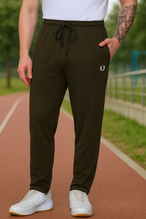 Polyester_Solid_Track_Pant_Double_Cut_Stretch_For_Men_(Olive)