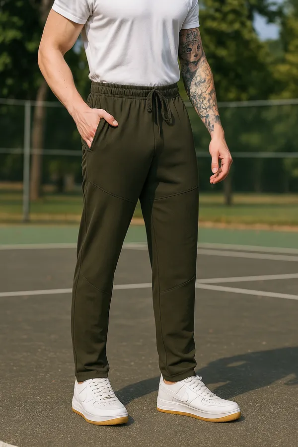 Polyester_Solid_Track_Pant_Double_Cut_Stretch_For_Men_(Olive)