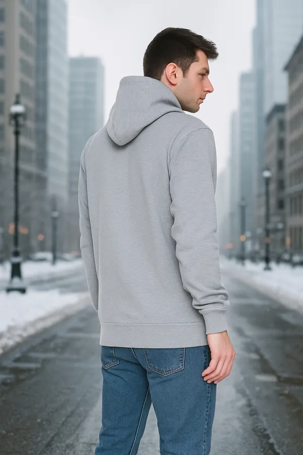 Leebonee_Mens_Solid_Grey_Cotton_Fleece_Zipper_Hooded_Sweatshirt