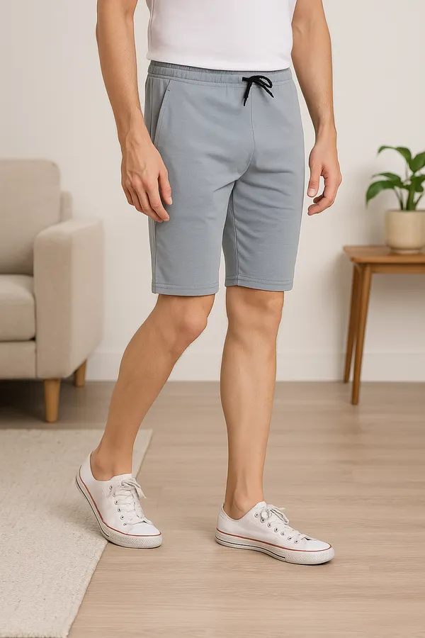Solid_Grey_Cotton_Shorts_for_Men