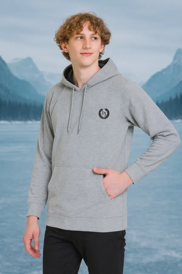 Leebonee_Mens_Solid_Grey_Cotton_Fleece_Signature_Sweatshirt