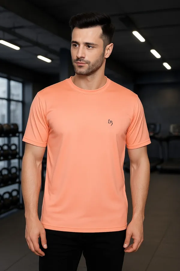 Solid_Peach_Plus_Size_Dri_Fit_Round_Neck_Tshirt_For_Men