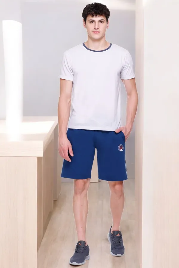 Polyester_Blend_Shorts_Side_Stripe_For_Men_(Airforce_Blue)