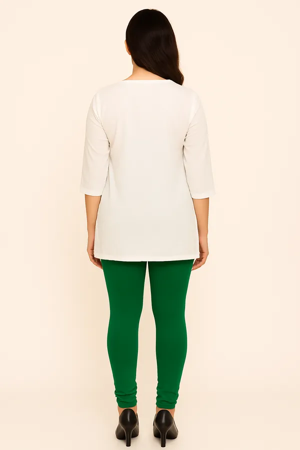 Bottle_Green_Solid_Cotton_Lycra_Churidar_Leggings_For_Women_&_Girls