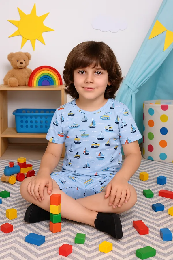 Grey_Kids_Co-ord_Set_|_Printed_T-Shirt_&_Shorts_Combo_for_Boys_&_Girls_|_Trendy_Summer_Outfit