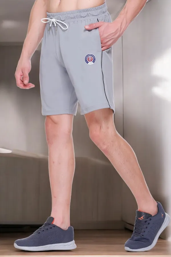Polyester_Blend_Shorts_Side_Stripe_For_Men_(Light_Grey)