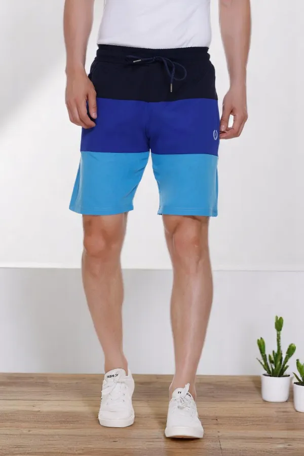 Polyester_Blend_Shorts_Striped_Dri_Fit_For_Men_(Blue)