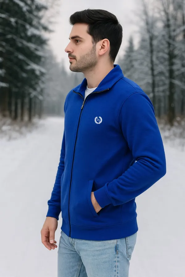 Mens_Solid_Royal_Blue_Cotton_Fleece_Zipper_Sweatshirt