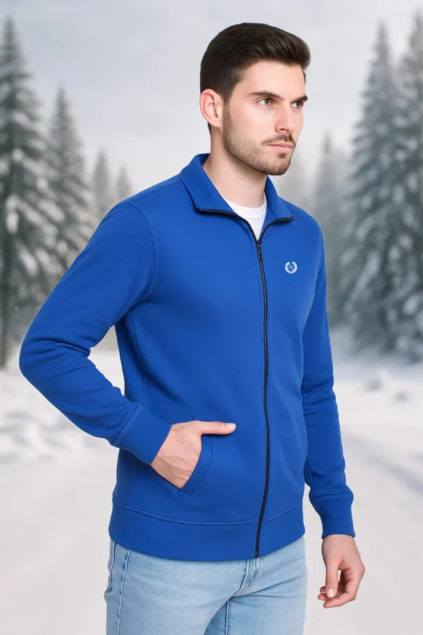 Mens_Solid_Royal_Blue_Cotton_Fleece_Zipper_Sweatshirt