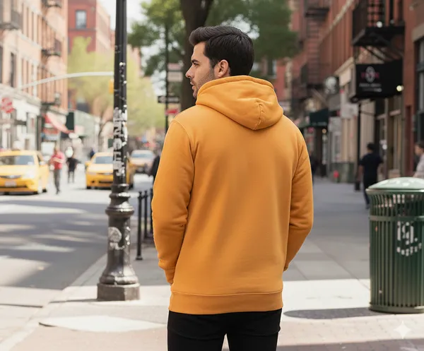 Leebonee_Mens_Solid_Mustard_Cotton_Fleece_Hooded_Sweatshirt
