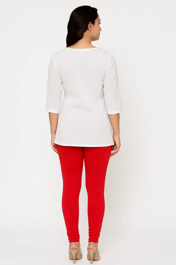Red_Solid_Cotton_Lycra_Churidar_Leggings_For_Women_&_Girls