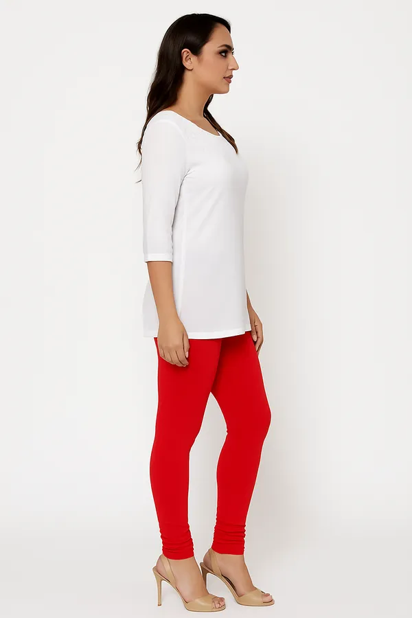 Red_Solid_Cotton_Lycra_Churidar_Leggings_For_Women_&_Girls