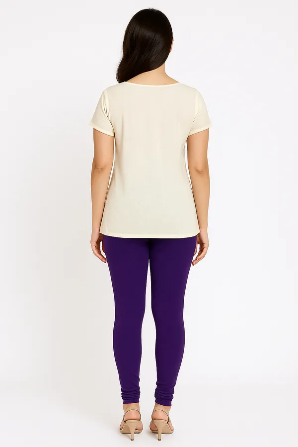 Violet_Solid_Cotton_Lycra_Churidar_Leggings_For_Women_&_Girls