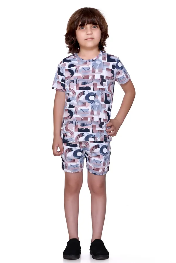 Coffee_Colour_Kids_Printed_Co-ord_Set_|_Stylish_T-Shirt_&_Shorts_Combo_for_Boys_&_Girls_|_Summer_Outfit