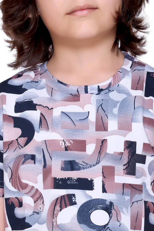 Coffee_Colour_Kids_Printed_Co-ord_Set_|_Stylish_T-Shirt_&_Shorts_Combo_for_Boys_&_Girls_|_Summer_Outfit