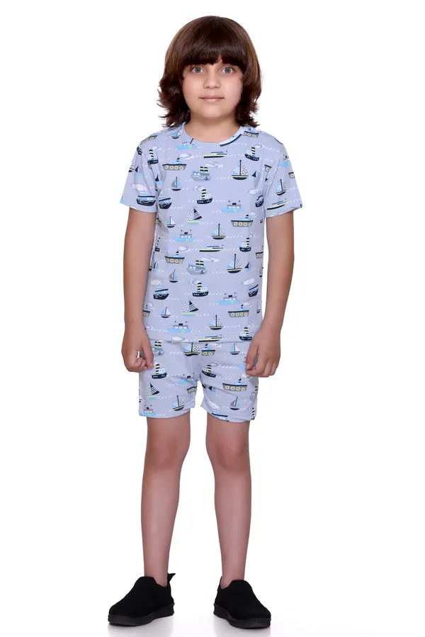 Grey_Kids_Co-ord_Set_|_Printed_T-Shirt_&_Shorts_Combo_for_Boys_&_Girls_|_Trendy_Summer_Outfit