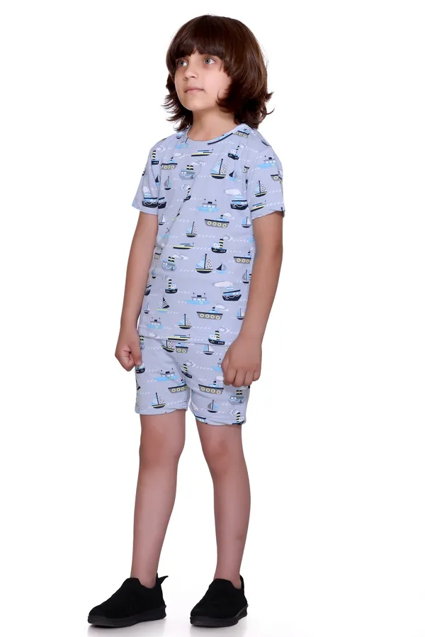 Grey_Kids_Co-ord_Set_|_Printed_T-Shirt_&_Shorts_Combo_for_Boys_&_Girls_|_Trendy_Summer_Outfit