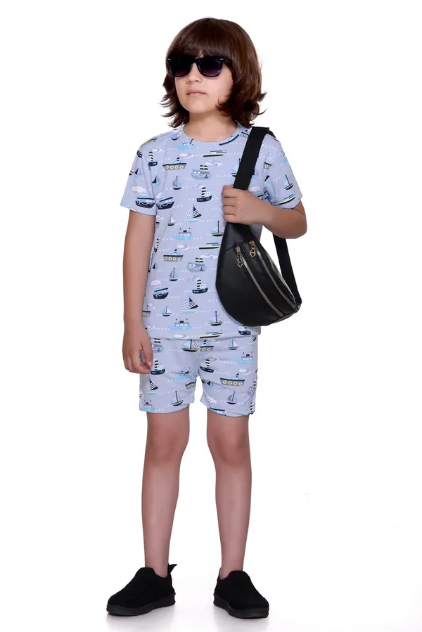 Grey_Kids_Co-ord_Set_|_Printed_T-Shirt_&_Shorts_Combo_for_Boys_&_Girls_|_Trendy_Summer_Outfit