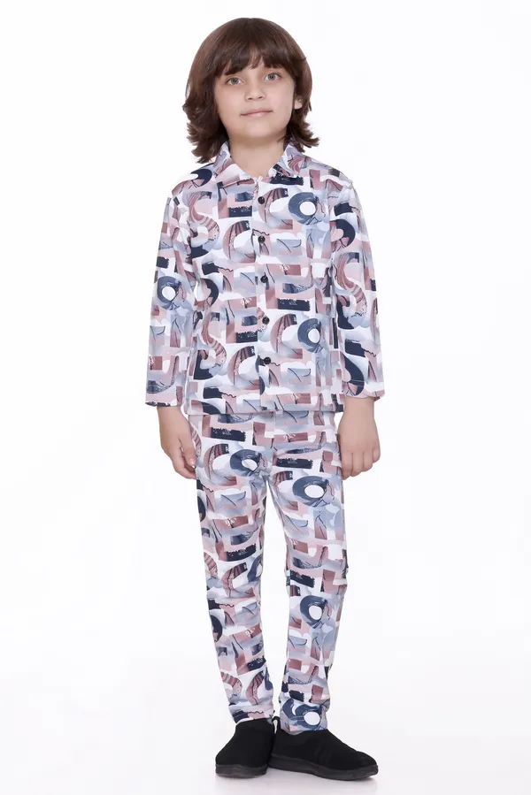 Coffee_Colour_Kids_Co-ord_Set_|_Stylish_Full_Sleeve_Shirt_&_Pyjama_for_Boys_&_Girls