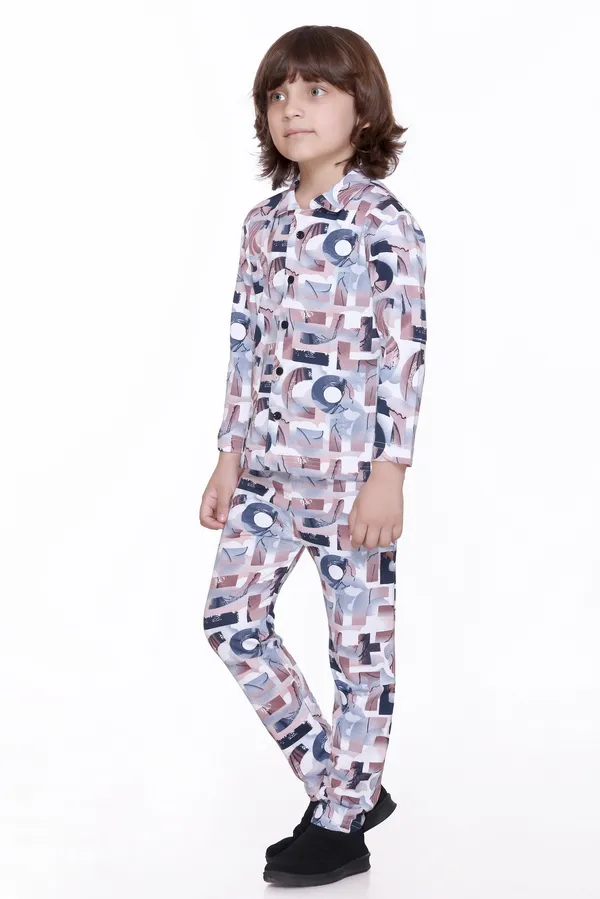 Coffee_Colour_Kids_Co-ord_Set_|_Stylish_Full_Sleeve_Shirt_&_Pyjama_for_Boys_&_Girls