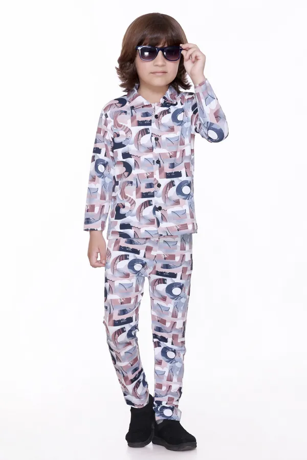 Coffee_Colour_Kids_Co-ord_Set_|_Stylish_Full_Sleeve_Shirt_&_Pyjama_for_Boys_&_Girls