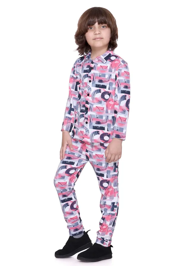Peach_Colour_Kids_Co-ord_Set_|_Printed_Shirt_&_Pyjama_for_Boys_&_Girls