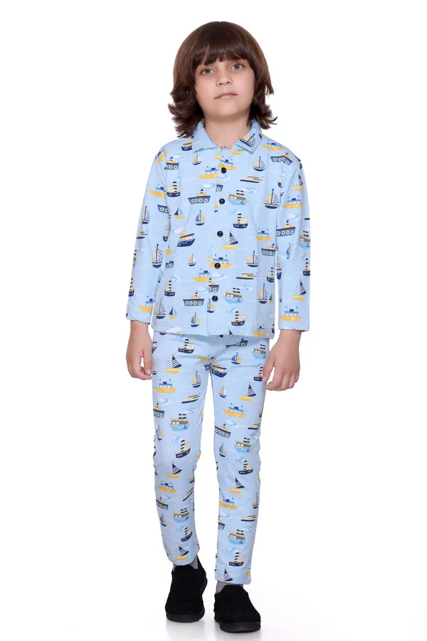 Blue_Kids_Co-ord_Set_|_Printed_Full_Sleeve_Shirt_&_Pyjama_Combo