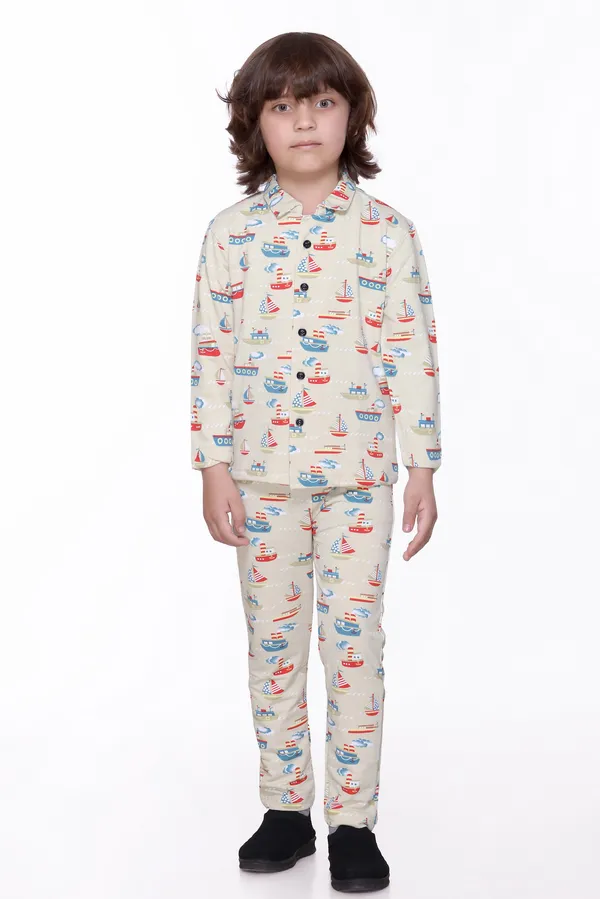 Cream_Colour_Kids_Co-ord_Set_|_Printed_Full_Sleeve_Shirt_&_Pyjama_Combo_for_Boys_&_Girls