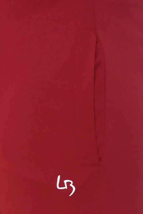 Polyester_Blend_Track_Pant_Low_Stripe_For_Men_(Maroon)