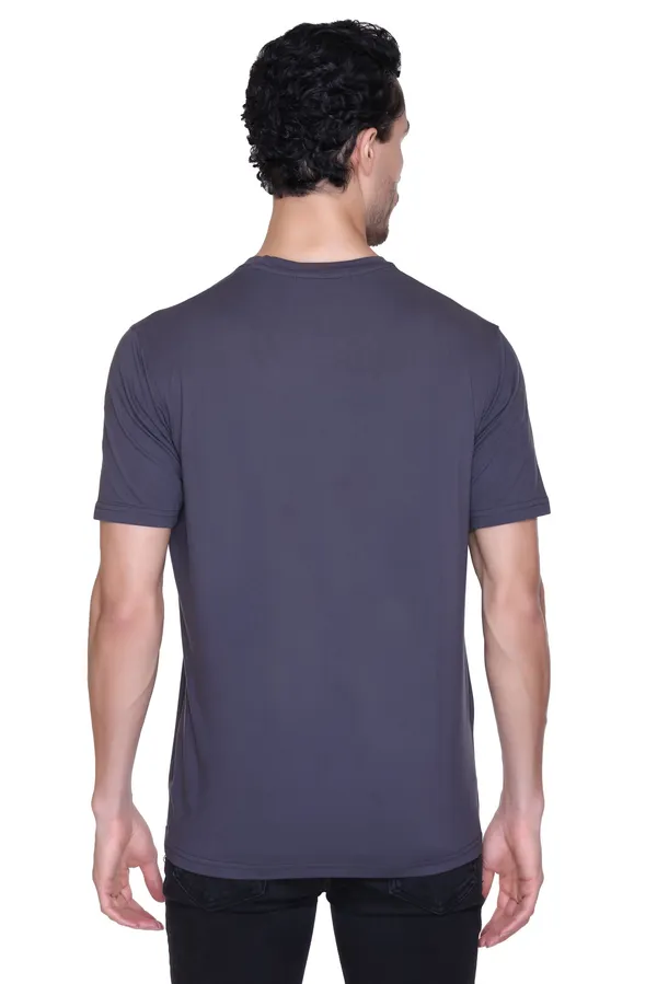 Leebonee_Men's_Solid_Dark_Grey_Dri_Fit_Tshirt_with_4_Way_Lycra