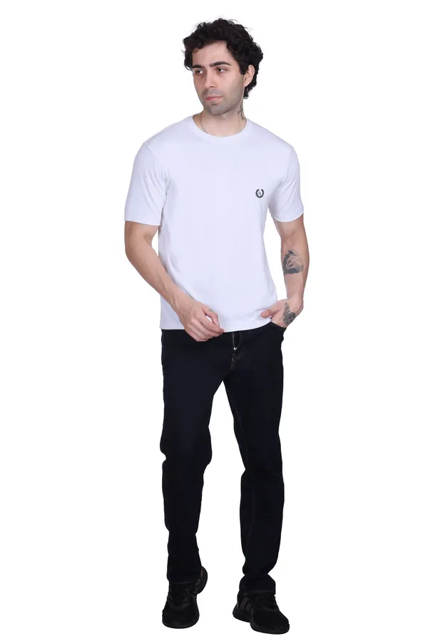 White_Polyester_Blend_Solid_Dri_Fit_Tshirt_For_Men