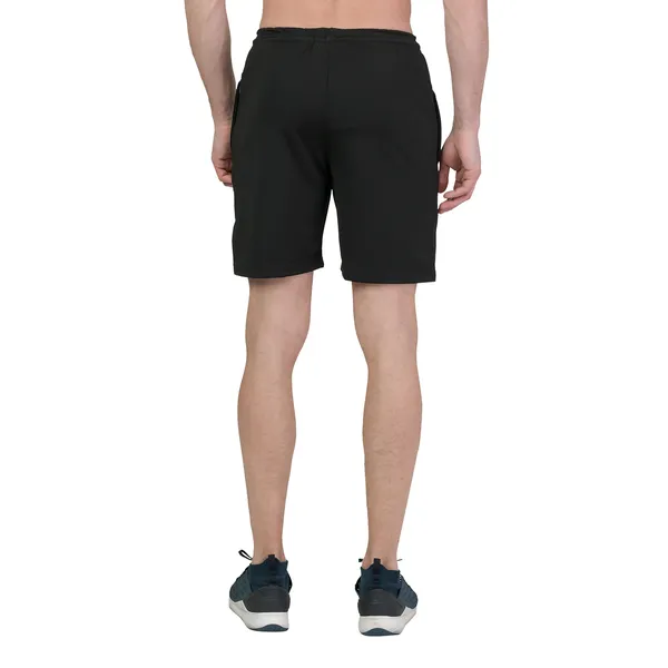 Solid_Black_Plus_Size_Elevate_Dri_Fit_Shorts_For_Men