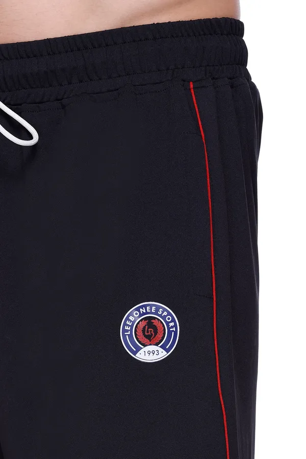 Polyester_Blend_Shorts_Dri_Fit_Stripe_For_Men_(Black)