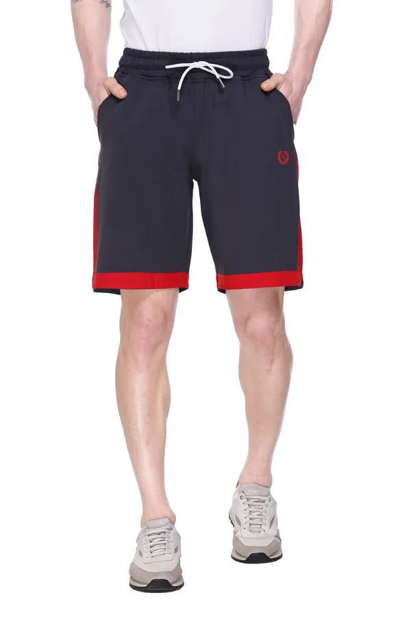 Charcoal_Grey_Polyester_Blend_Signature_Striped_Shorts_For_Men