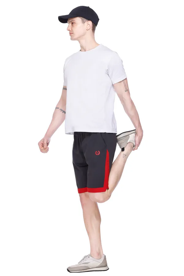 Charcoal_Grey_Polyester_Blend_Signature_Striped_Shorts_For_Men