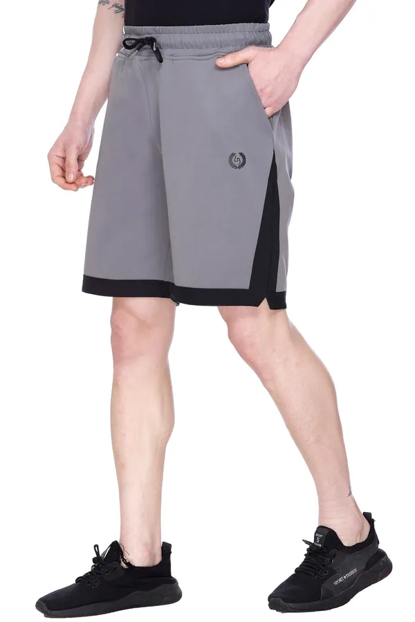 Polyester_Blend_Shorts_Signature_Striped_For_Men_(Grey)