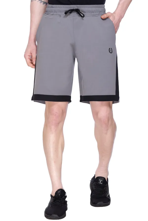 Polyester_Blend_Shorts_Signature_Striped_For_Men_(Grey)