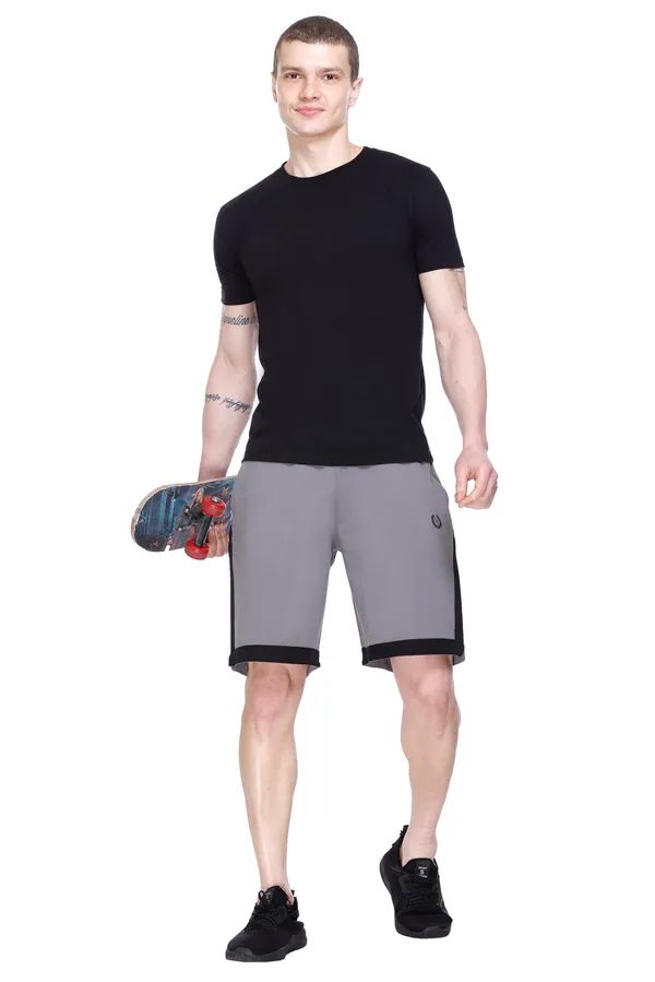 Polyester_Blend_Shorts_Signature_Striped_For_Men_(Grey)
