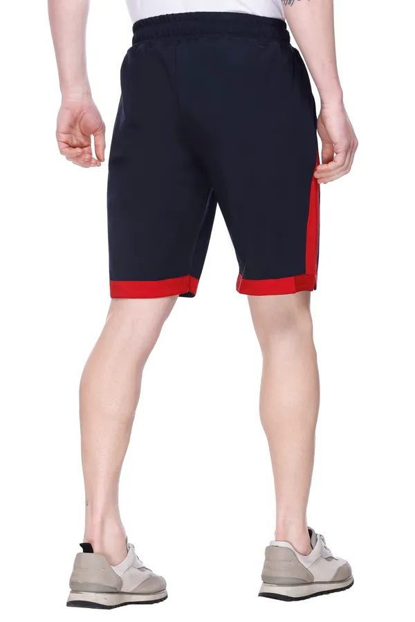 Polyester_Blend_Shorts_Signature_Striped_For_Men_(Dark_Blue)