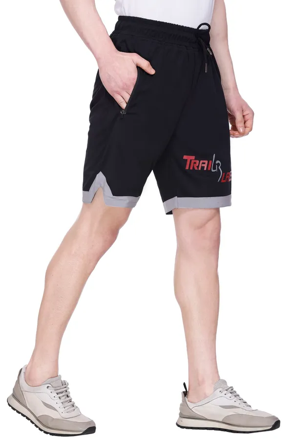 Polyester_Blend_Shorts_Trailblazer_Striped_For_Men_(Black)