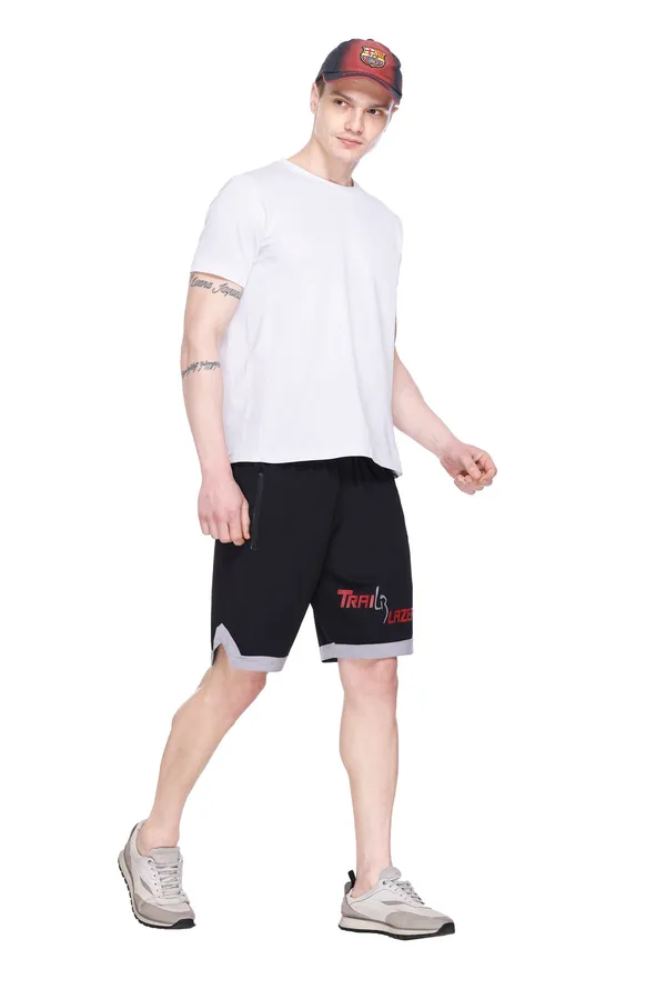 Polyester_Blend_Shorts_Trailblazer_Striped_For_Men_(Black)