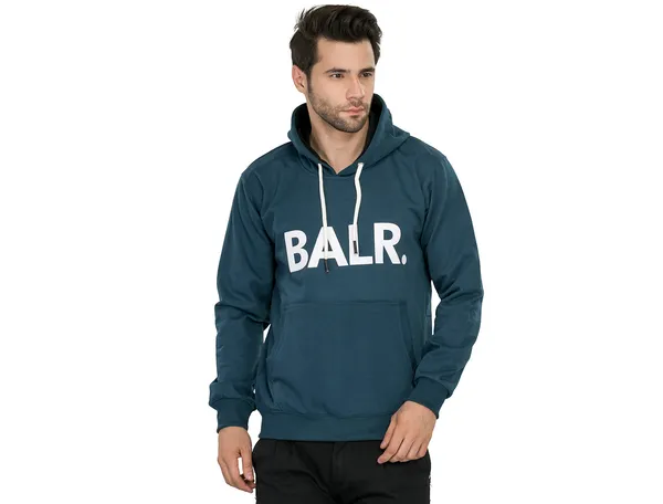 Leebonee_Mens_Solid_Blue_Cotton_Fleece_Hooded_Sweatshirt