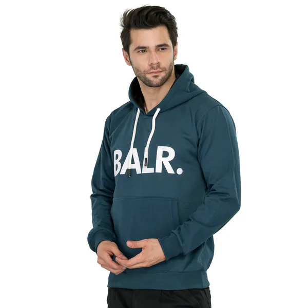 Leebonee_Mens_Solid_Blue_Cotton_Fleece_Hooded_Sweatshirt