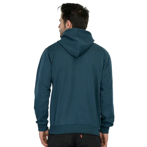 Leebonee_Mens_Solid_Blue_Cotton_Fleece_Hooded_Sweatshirt