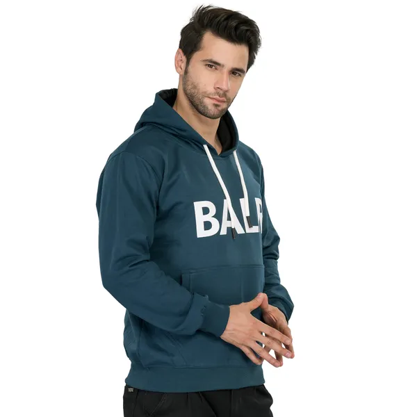 Leebonee_Mens_Solid_Blue_Cotton_Fleece_Hooded_Sweatshirt